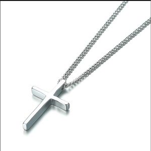 925 Sterling Silver Small Cross Pendant Necklace